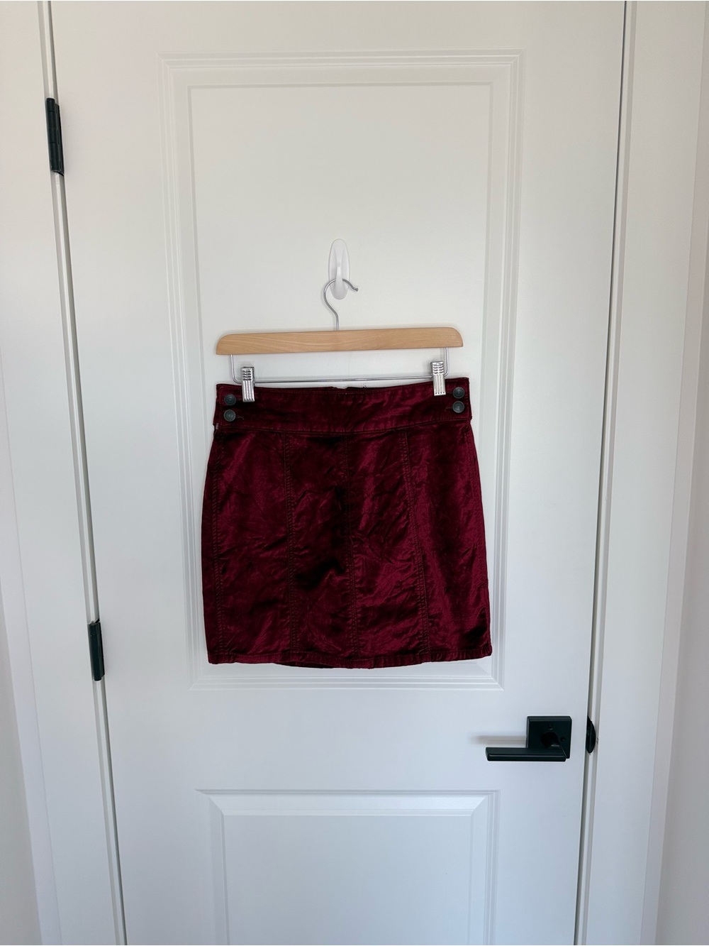Free People Retro Velvet Mini Skirt